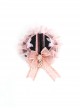 Sweet Pink Lace Butterfly Cute Daily Bowknot Decorate Sweet Lolita Little Top Hat