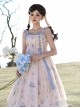 Chinese Style Elegant Floral Printing Retro Playful Summer Classic Lolita Sleeveless Dress