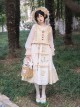 Retro Elegant Pastoral Style Embroidery Stitching False Two-Piece Sundress Classic Lolita Sleeveless Dress