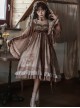 Ask Tea Series Chinese Style Embroidery Long-Sleeved Coat Detachable Brooch Classic Lolita Sleeveless Dress Set