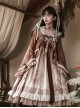 Ask Tea Series Chinese Style Embroidery Long-Sleeved Coat Detachable Brooch Classic Lolita Sleeveless Dress Set