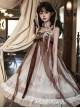 Ask Tea Series Chinese Style Embroidery Long-Sleeved Coat Detachable Brooch Classic Lolita Sleeveless Dress Set