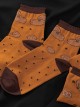 Puppy Cookie Print Polka Dot Cute Short Knitting Socks Sweet Lolita Socks