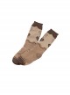 Caramel Sweetheart Series Love Print Sweet Lolita Brown Mid-Cut Knit Socks