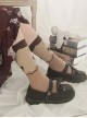 Caramel Sweetheart Series Love Print Sweet Lolita Brown Mid-Cut Knit Socks