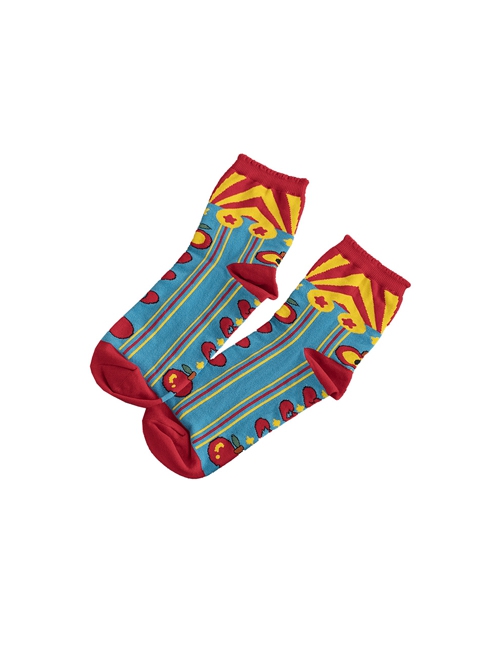 Colorful Cute Printed Short Tube Knit Socks Sweet Lolita Socks
