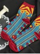 Colorful Cute Printed Short Tube Knit Socks Sweet Lolita Socks