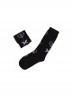 Skull Love Print Black Simple Daily Middle Tube Knit Socks Gothic Lolita Socks