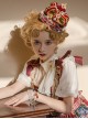 Wanhua Mirror Series Red Gorgeous Retro Gemstone Crown Classic Lolita Headwear