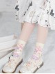 Bunny Carnival Festival Series Bunny Festive Print Short Tube Knit Socks Sweet Lolita Socks