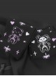 Resurrection Bear Series Black Resurrection Bear Print Sweet Cool Girl Mid-Tube Knit Socks Gothic Lolita Socks