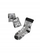 Strawberry Rabbit Series Black Cute Strawberry Rabbit Polka Dot Print All-Match Classic Lolita Socks