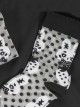 Strawberry Rabbit Series Black Cute Strawberry Rabbit Polka Dot Print All-Match Classic Lolita Socks