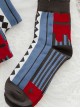 Killer A Series Black Rhombus Stripe Knit Socks Classic Lolita Socks