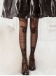 Humanoid Mechanical Series Pure Color Machine Gear Print Summer Thin Long Socks Punk Lolita Socks