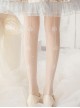 Pure Color Thin Long Socks Diamond Print Simple Classic Lolita Socks