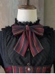 British School Style Autumn Winter Retro Color Contrast Stripes Daily All-Match School Lolita Vest Skirt Suit