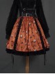 Clown Print Lace-Up Halloween Sweet Cool Girl Gothic Lolita Skirt