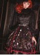 Clown Print Lace-Up Halloween Sweet Cool Girl Gothic Lolita Skirt