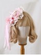 Pink Ribbon Bowknot Decorated Lace Sweet Lolita Little Top Hat