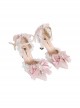 Sweet Pink Elegant Bowknot Rhinestone Decoration Pointy Stiletto Sweet Lolita Shoes