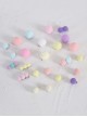 Girl Sweet Multicolor Plush Cute Hair Ball Sweet Lolita Hair Clips