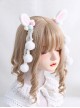 Cute Rabbit Ear Plush Tassel Ball Sweet Girly Sweet Lolita Hair Clips