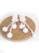 Cute Rabbit Ear Plush Tassel Ball Sweet Girly Sweet Lolita Hair Clips