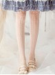 Prayer Night Series Summer Thin Print All-Match Daily Classic Lolita Long Socks