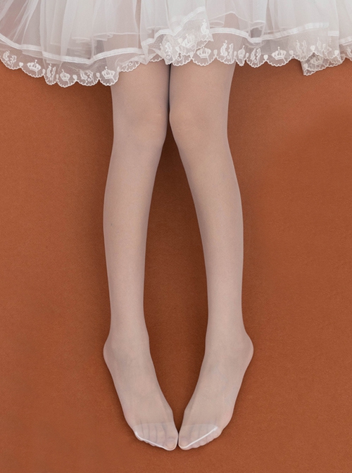 Summer Daily Simple All-Match Pure Color 20D Thin Classic Lolita Pantyhose
