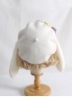 White Spring Beret Macaron Color Stars Rabbit Ears Sweet Lolita Hat