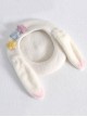 White Spring Cute Rabbit Ear Shape Beret Candy Color Stars Sweet Lolita Kids Hat