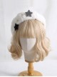 Cute Pentagram White Imitation Rabbit Fur Winter Keep Warm Sweet Lolita Hat