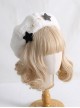 Cute Pentagram White Imitation Rabbit Fur Winter Keep Warm Sweet Lolita Hat