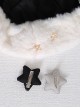 Cute Pentagram White Imitation Rabbit Fur Winter Keep Warm Sweet Lolita Hat