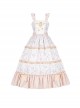 Half Summer Time Series Printed Embroidered Hem Rustic Style JSK Classic Lolita Sleeveless Dress