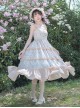 Half Summer Time Series Printed Embroidered Hem Rustic Style JSK Classic Lolita Sleeveless Dress