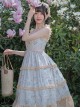 Half Summer Time Series Printed Embroidered Hem Rustic Style JSK Classic Lolita Sleeveless Dress