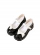 Little Mary Series Cute Round Toe Simple Pure Color Bowknot Decoration Daily All-Match Sweet Lolita Shoes