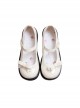 Little Mary Series Cute Round Toe Simple Pure Color Bowknot Decoration Daily All-Match Sweet Lolita Shoes