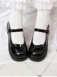 Little Mary Series Cute Round Toe Simple Pure Color Bowknot Decoration Daily All-Match Sweet Lolita Shoes