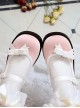 Little Mary Series Cute Round Toe Simple Pure Color Bowknot Decoration Daily All-Match Sweet Lolita Shoes