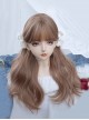 Light Brown Elegant Fashion Daily Natural Lazy Long Curly Hair Classic Lolita Wig