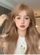 Light Brown Elegant Fashion Daily Natural Lazy Long Curly Hair Classic Lolita Wig