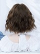 Summer Playful Cool Natural Daily Brown Lazy Long Curly Bangs Water Ripple Short Curly Hair Sweet Lolita Wig