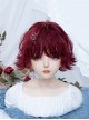 Sweet Cool Girl Red Atmosphere Sense Daily Short Curly Hair Sweet Lolita Wig