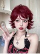 Sweet Cool Girl Red Atmosphere Sense Daily Short Curly Hair Sweet Lolita Wig