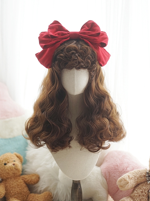 Alpaca Roll Series Retro Doll Elegant Palace Gorgeous Alpaca Curly Bangs Sweet Lolita Long Curly Wig