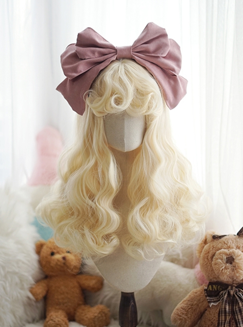 Alpaca Roll Series Retro Doll Elegant Palace Gorgeous Alpaca Curly Bangs Sweet Lolita Long Curly Wig