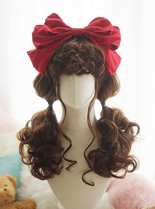 Alpaca Roll Series Retro Doll Elegant Palace Gorgeous Alpaca Curly Bangs Sweet Lolita Long Curly Wig